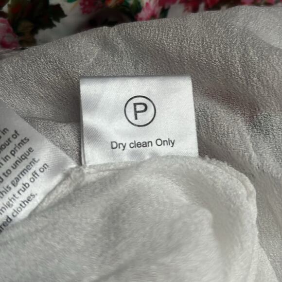 Rococo Sand Women’s Vie Crepe Pink Floral Green Long Sleeve Ruffle Mini Dress XS - Picture 11 of 13